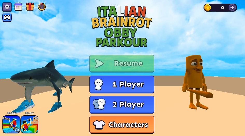 Italian Brainrot Obby Parkour Screenshot 1